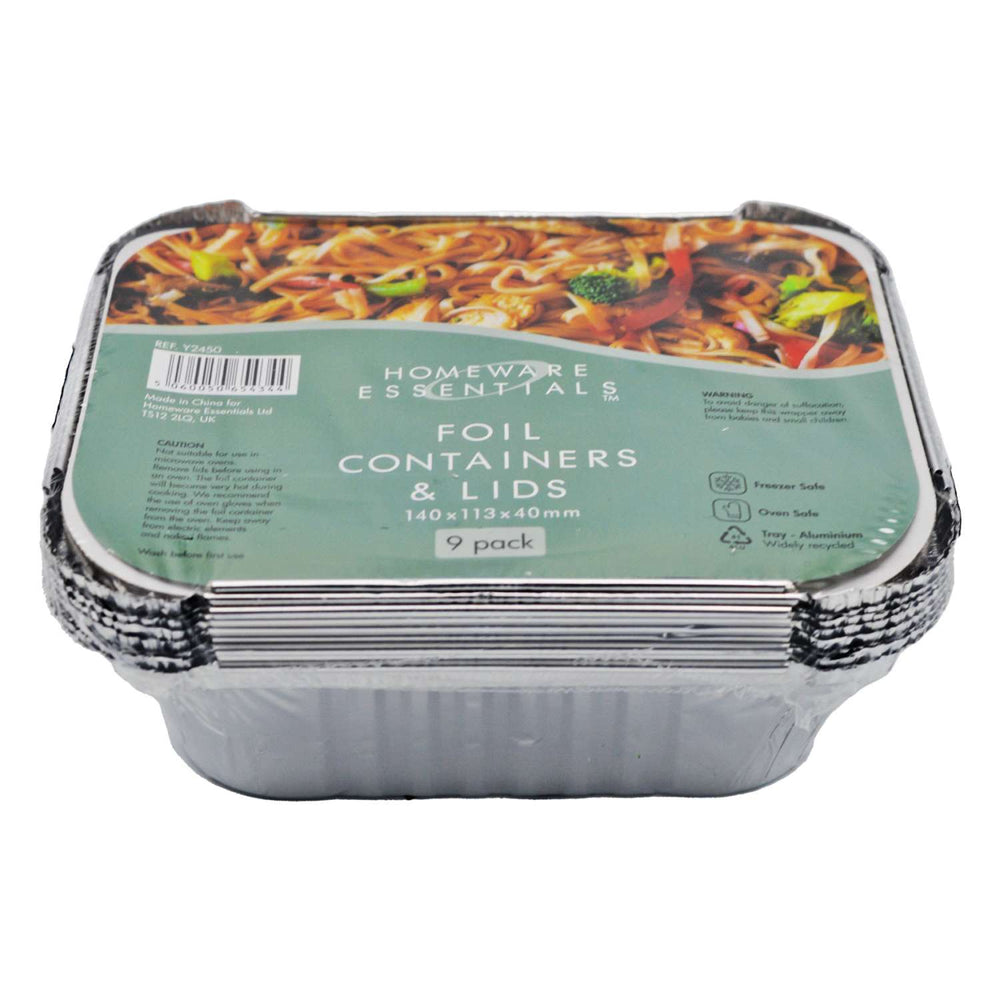 Foil Containers- With Lids - Black Box BBQ