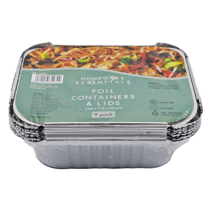 Foil Containers- With Lids - Black Box BBQ