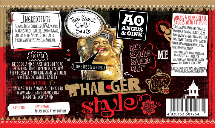 Thai Ger Style Sweet Chilli & Garlic Sauce - Black Box BBQ