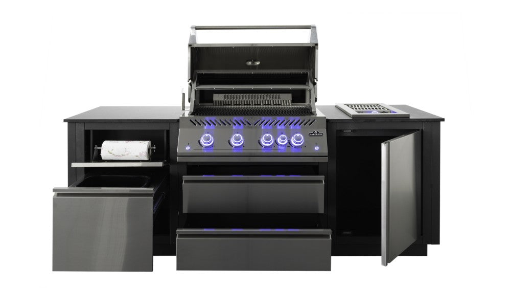 Napoleon Oasis Compact 105 Outdoor Kitchen - Free Cover & Rotisserie - Black Box BBQ