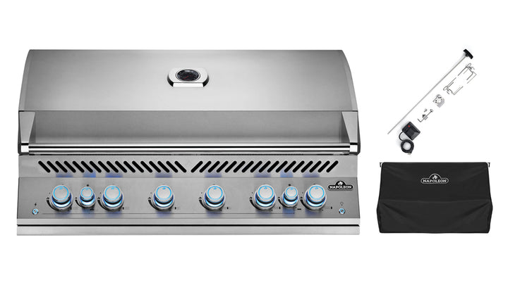 Napoleon BIG44RBPSS 700 Series Built In Gas BBQ - Free Rotisserie & Cover - Black Box BBQ