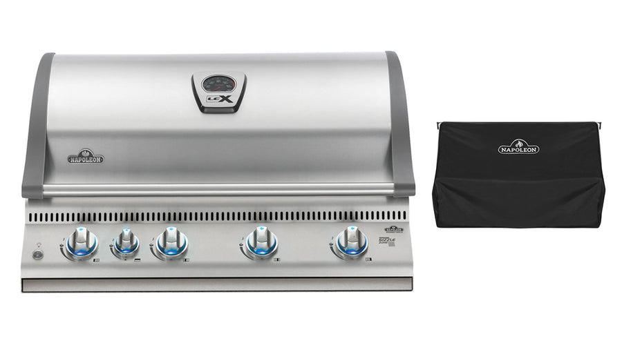 Napoleon BILEX605 Built In Gas BBQ + Free Cover - Black Box BBQ