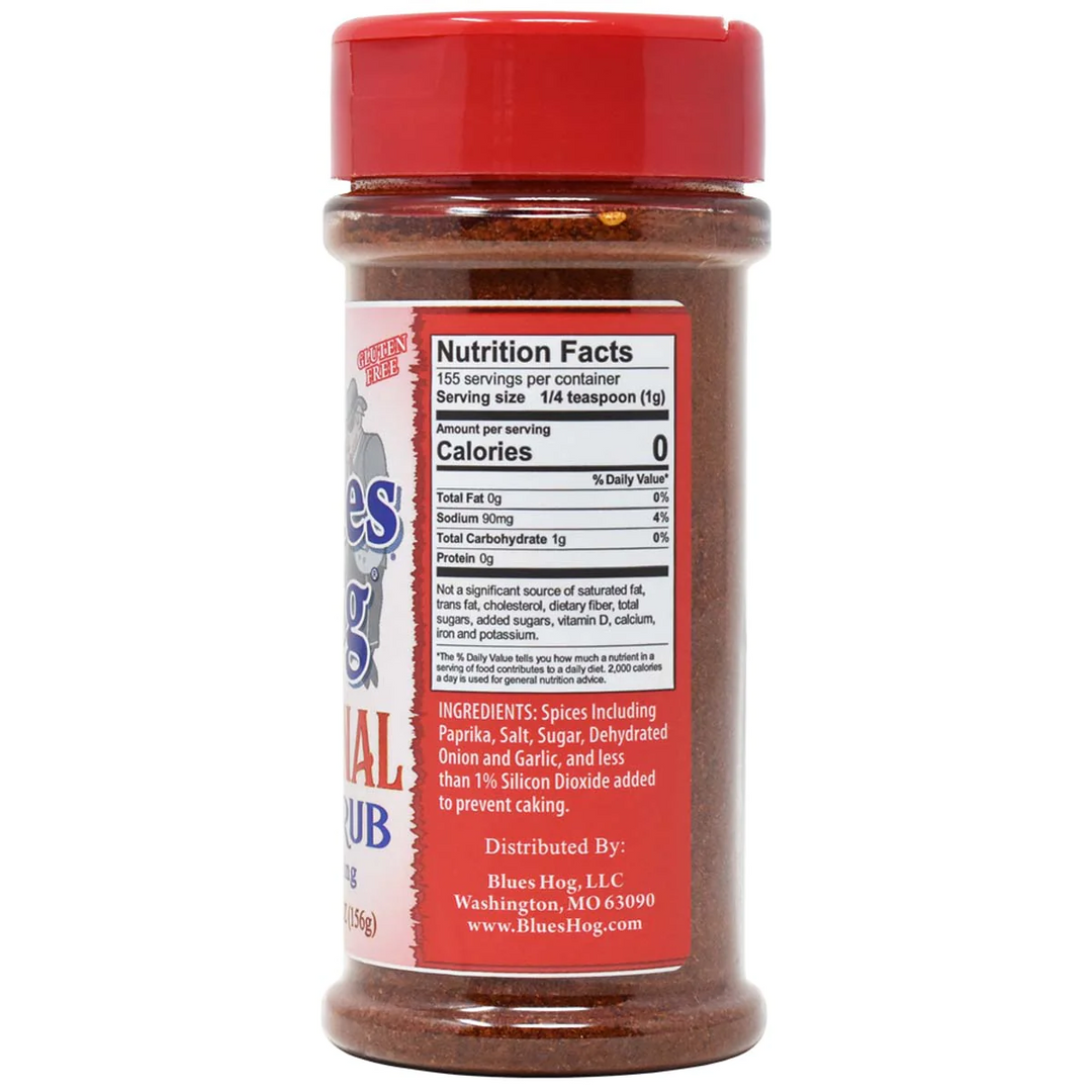 Blues Hog BBQ Original Dry Rub Seasoning- 156g - Black Box BBQ