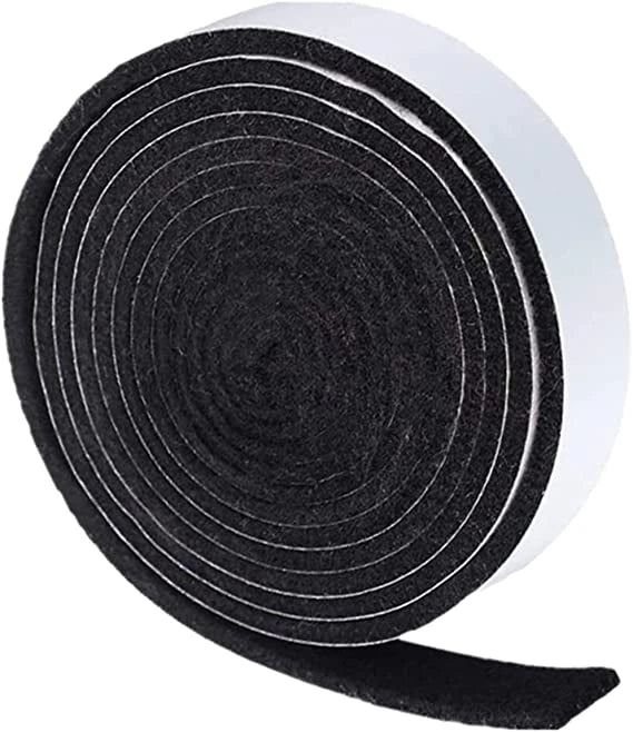 High Temperature Self Stick Felt Gasket - 2cm x 2.3m - Black Box BBQ