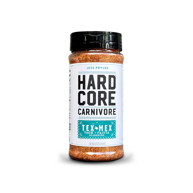 Hardcore Carnivore Tex Mex Taco & Fajita Seasoning BBQ Rub - 305g - Black Box BBQ