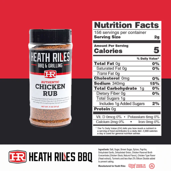 Heath Riles BBQ Chicken Rub - 16oz - Black Box BBQ