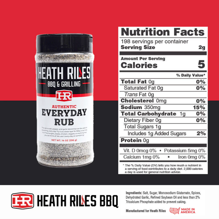 Heath Riles BBQ Everyday Rub - 16oz - Black Box BBQ