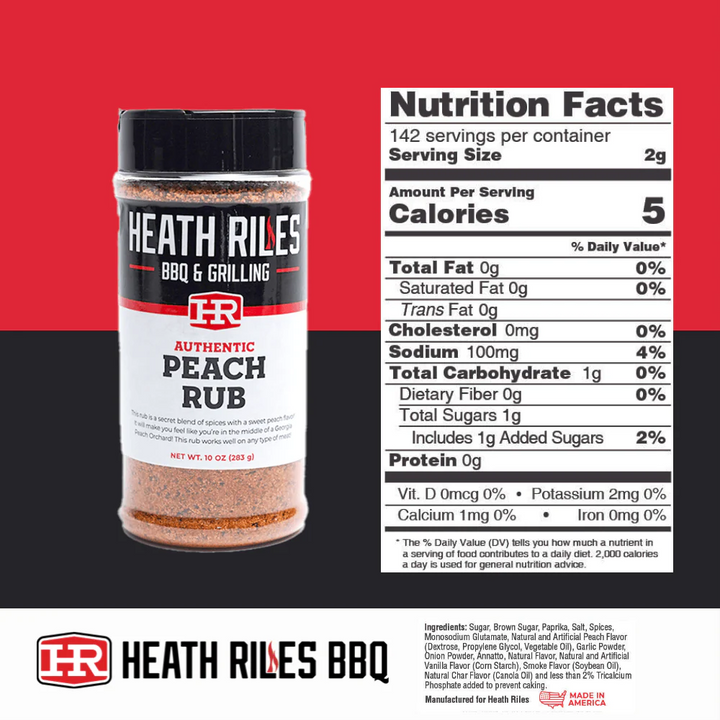 Heath Riles BBQ Peach Rub - 16oz - Black Box BBQ