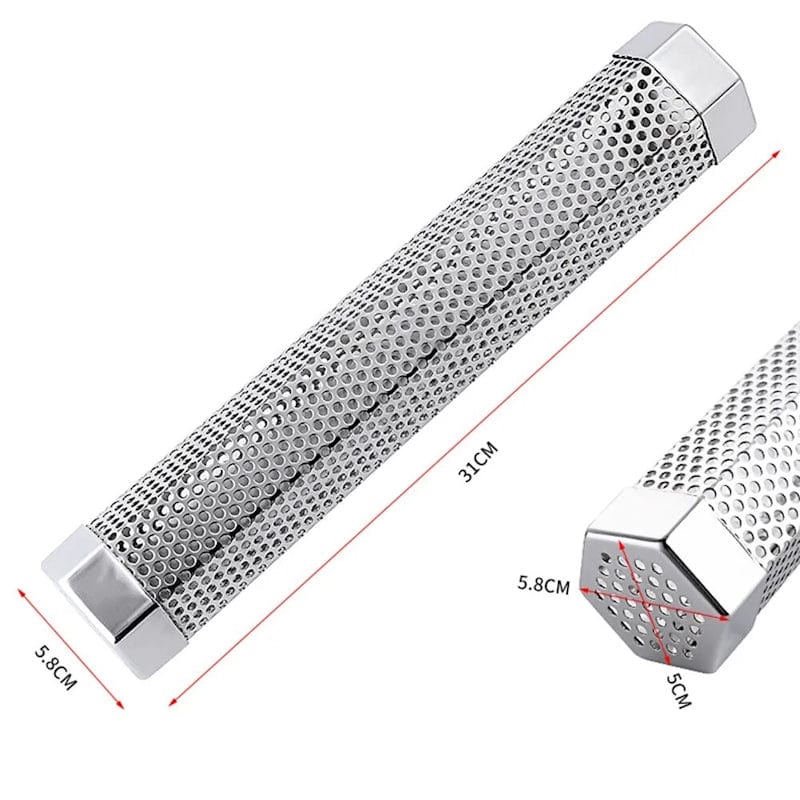 300mm Hexagonal Smoker Tube - Black Box BBQ