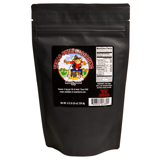 Meat Church Texas Chili Seasoning - 226.8g (8oz) - Black Box BBQ