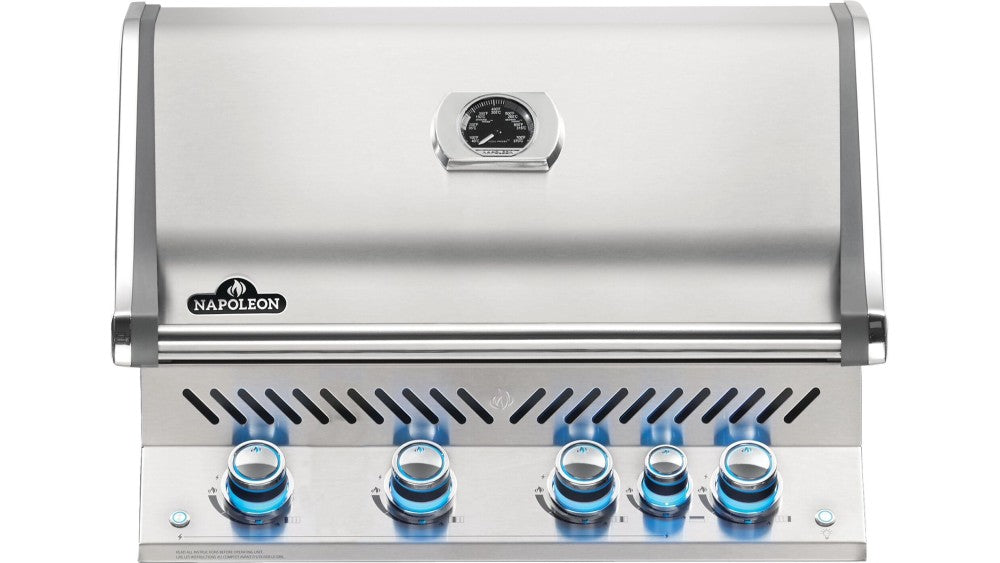 Napoleon Prestige BIPRO500 Built In Gas BBQ + Free Rotisserie & Cover - Black Box BBQ