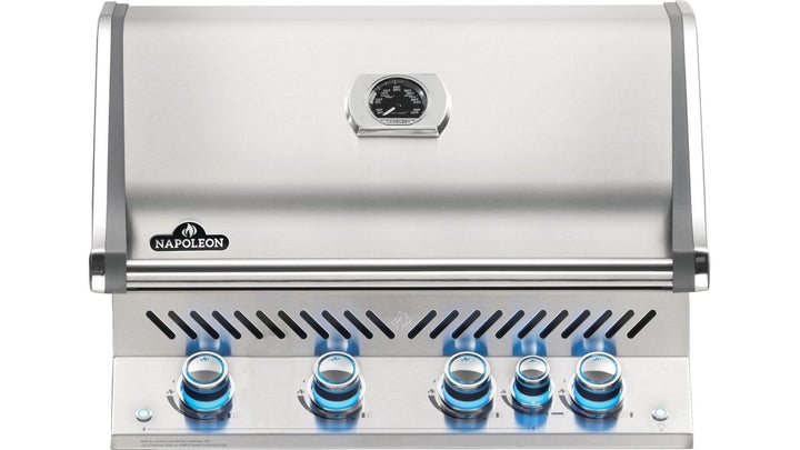 Napoleon Prestige BIPRO500 Built In Gas BBQ + Free Rotisserie & Cover - Black Box BBQ