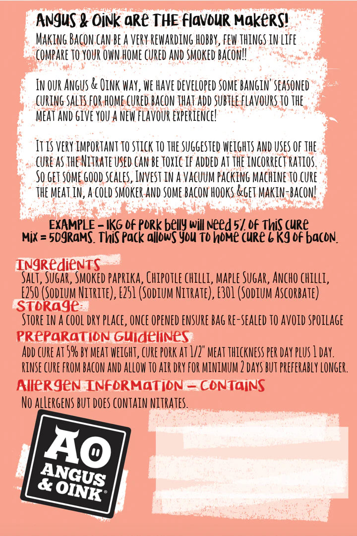 Sweet Maple Chipotle Bacon Cure - Black Box BBQ