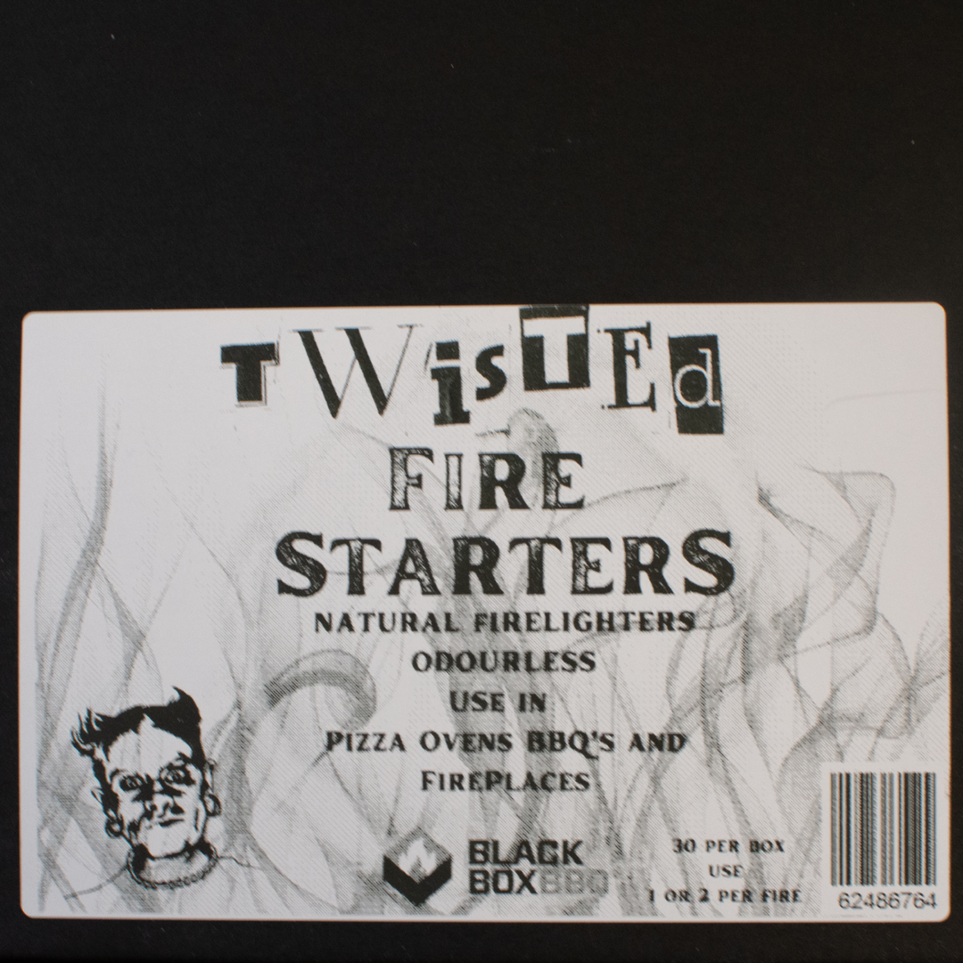 Twisted Fire Starters - Box Of 30 - Black Box BBQ