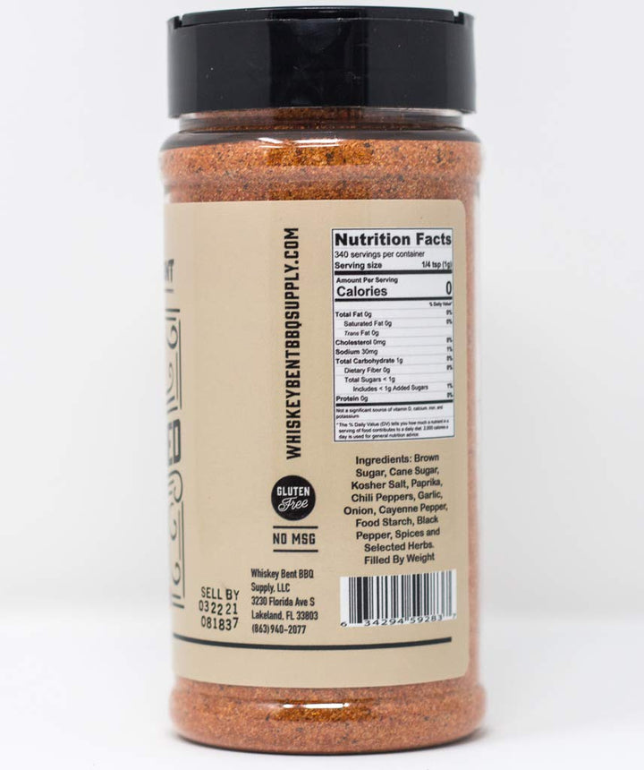 Whiskey Bent BBQ 'The Old Fashioned' BBQ Pork Rub - 340g - Black Box BBQ