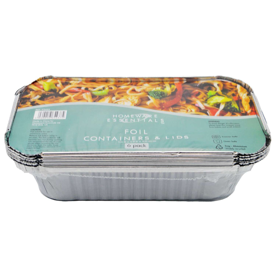 Foil Containers- With Lids - Black Box BBQ