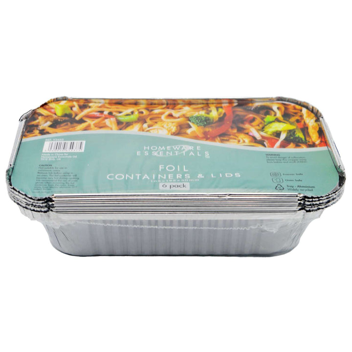 Foil Containers- With Lids - Black Box BBQ