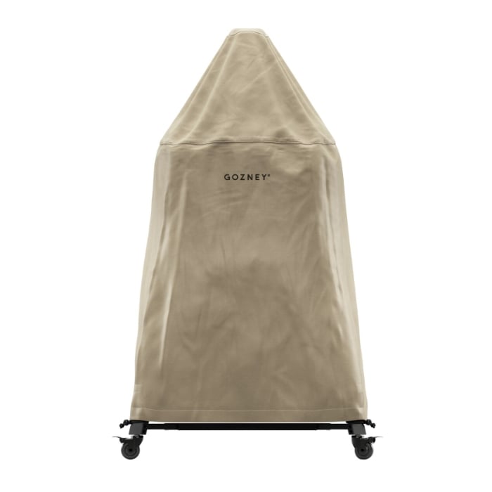 Beige grill cover with 'GOZNEY' branding on a white background. Designed for the Gozney Dome Gen 2 range.