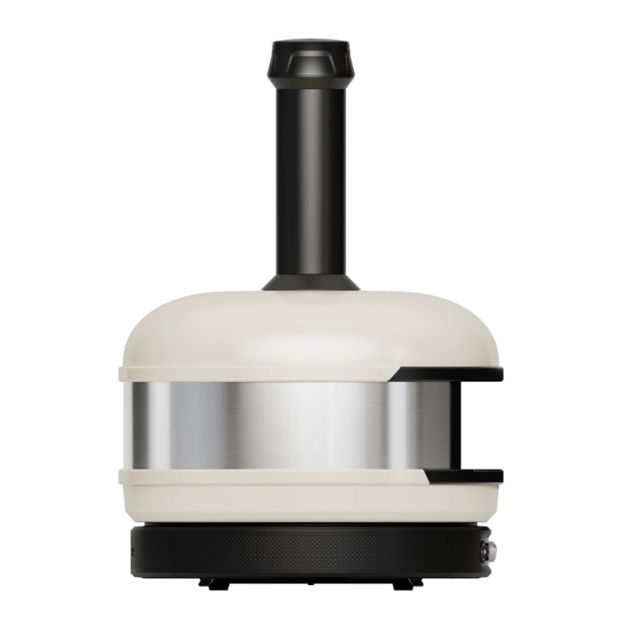 White and black gozney dome xl gen 2 pizza oven on a white background