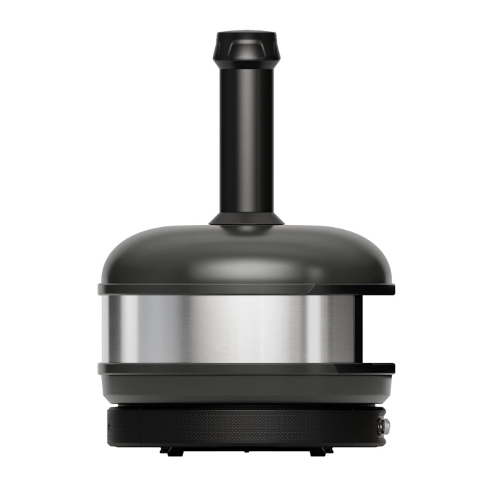 Black and silver Gozney dome xl gen 2 on a white background