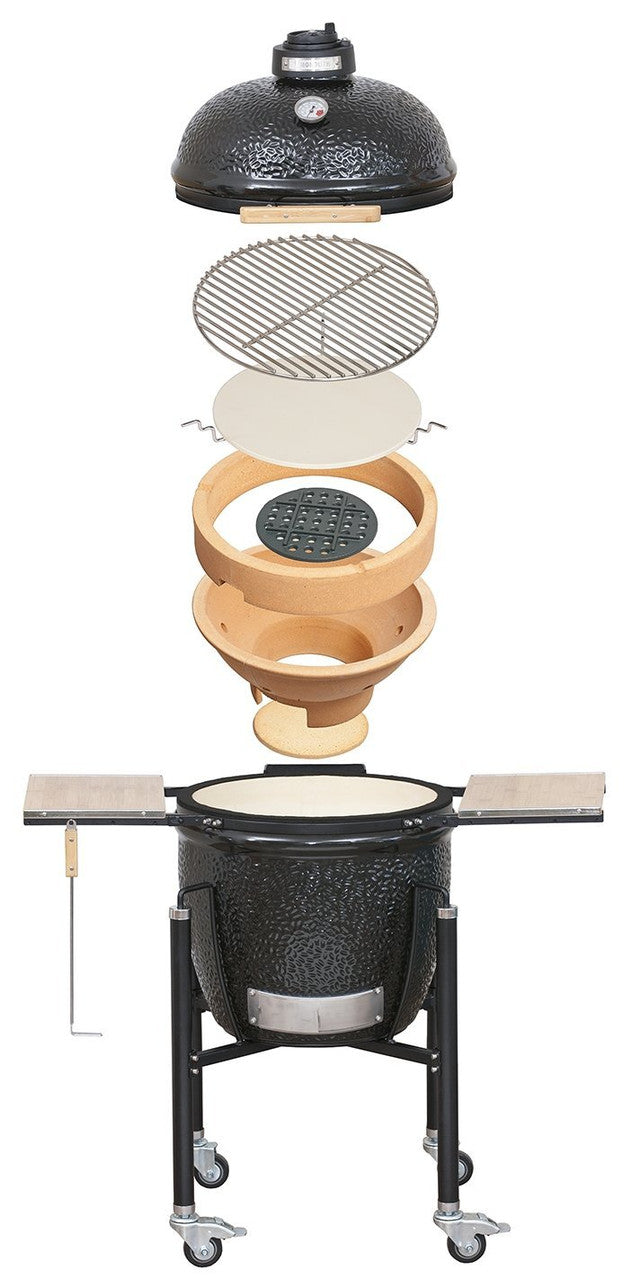 Monolith Basic Ceramic Grill with Cart - Black Box BBQ