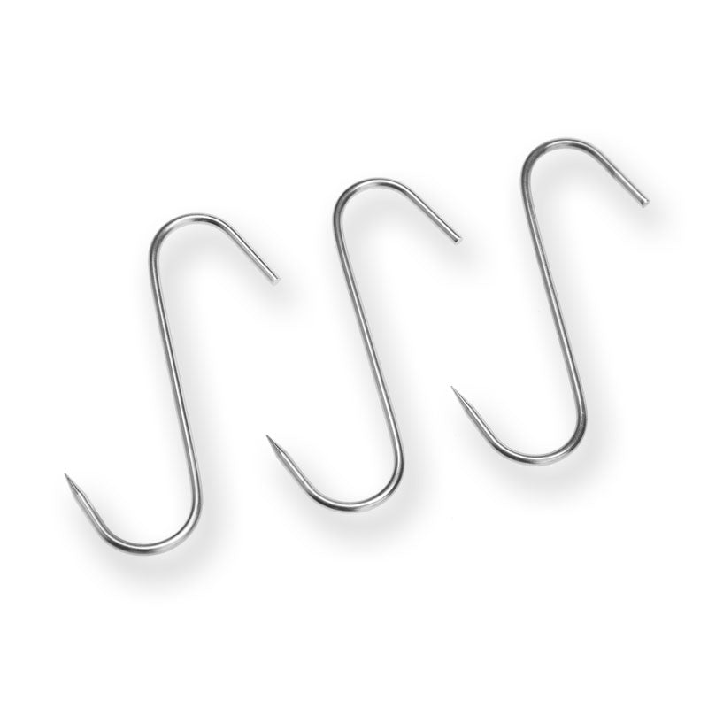 THÜROS S-Hooks 10 cm - 20 pc. - Black Box BBQ