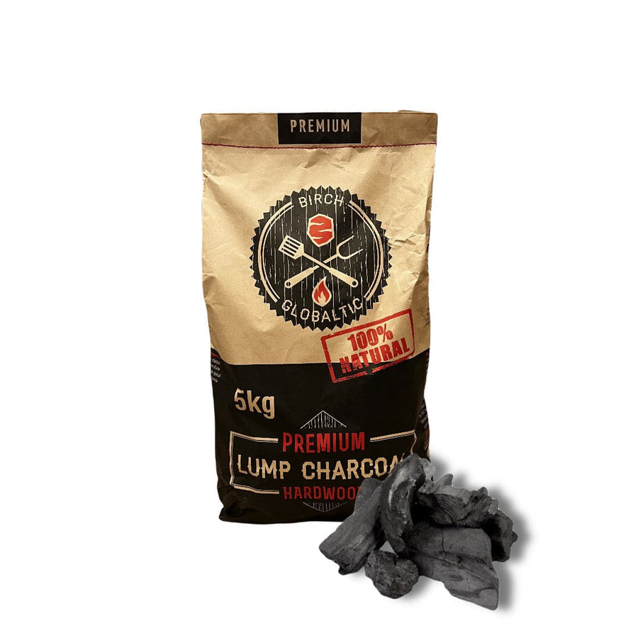Globaltic Birch Lumpwood Charcoal 5KG Bag - Black Box BBQ