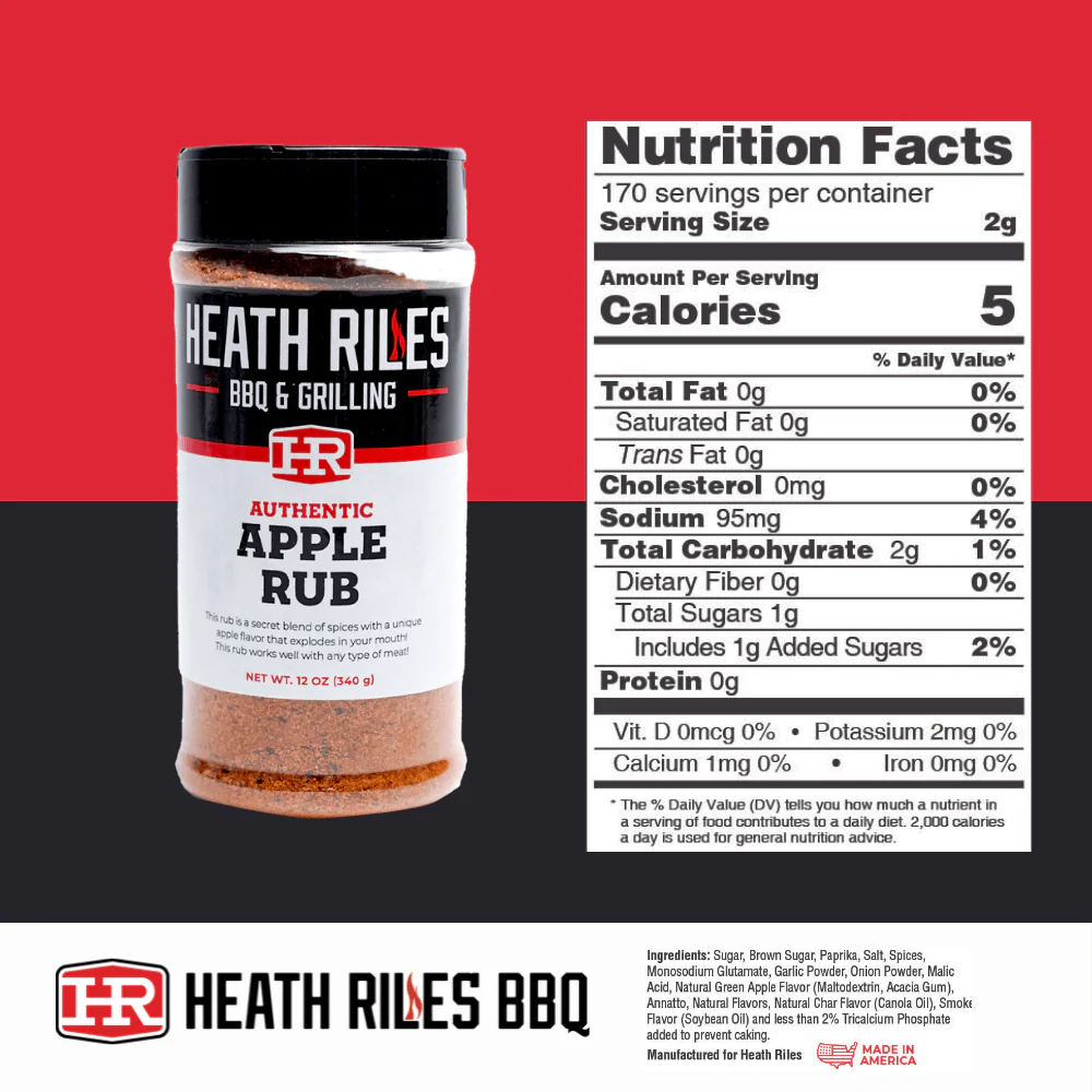 Heath Riles BBQ Apple Rub - 16oz - Black Box BBQ