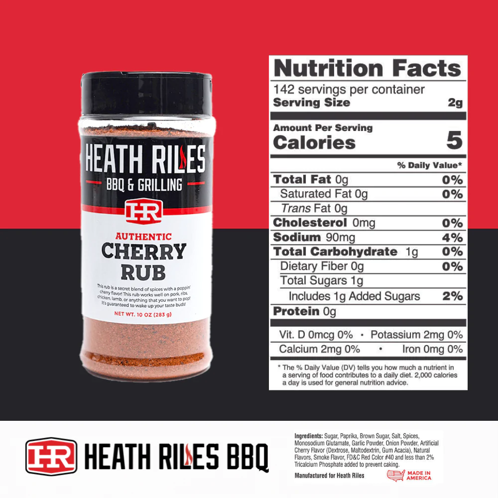 Heath Riles BBQ Cherry Rub - 16oz - Black Box BBQ