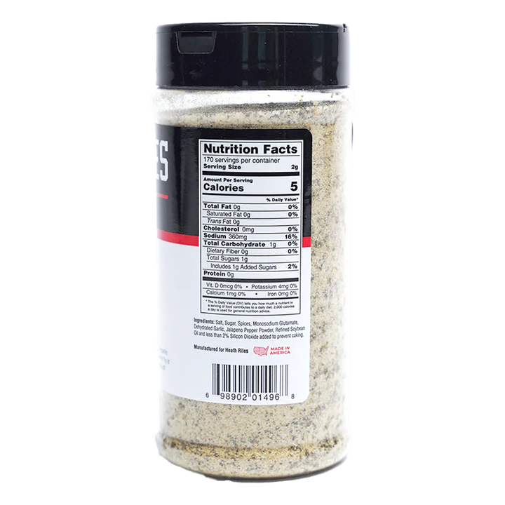 Heath Riles BBQ Garlic Jalapeño Rub - 12oz - Black Box BBQ