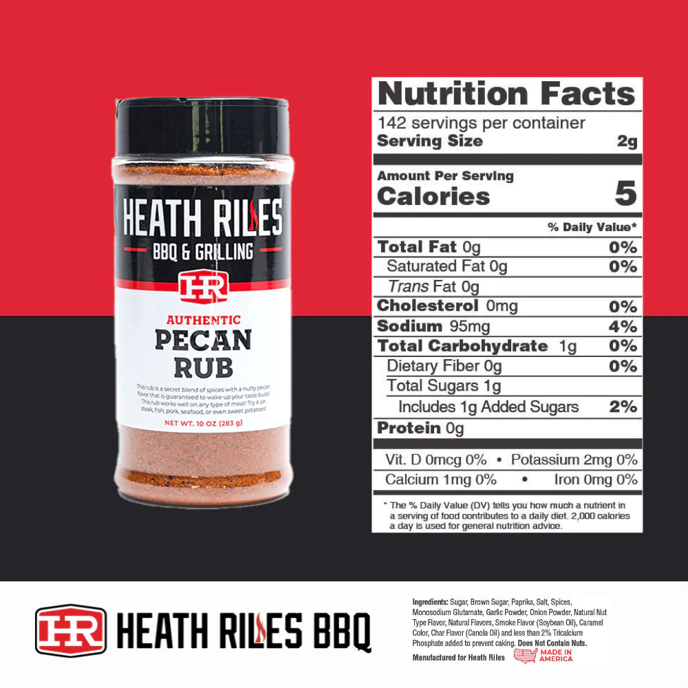Heath Riles BBQ Pecan Rub - 16oz - Black Box BBQ