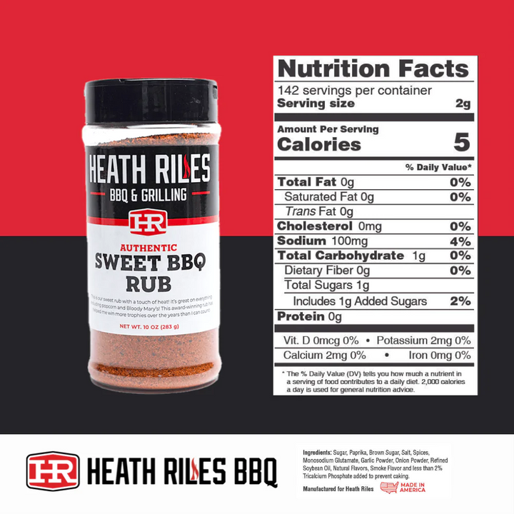 Heath Riles BBQ Sweet BBQ Rub - 16oz - Black Box BBQ