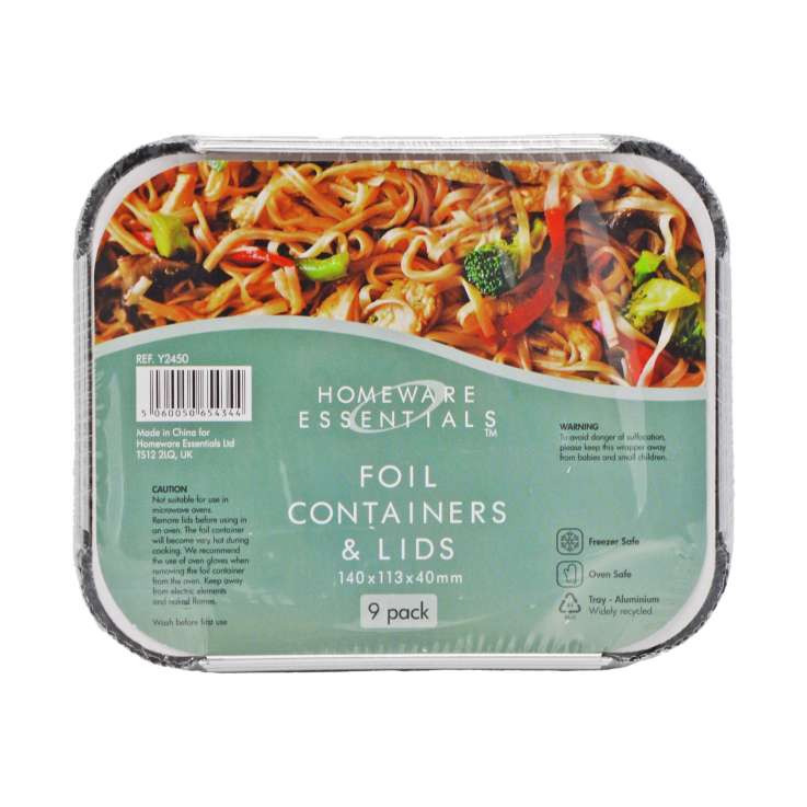 Foil Containers- With Lids - Black Box BBQ