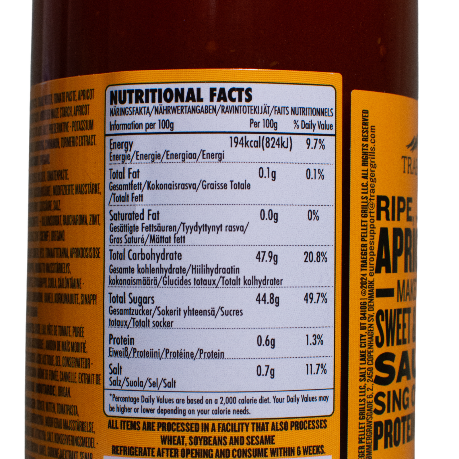 Traeger Apricot BBQ Sauce - Black Box BBQ