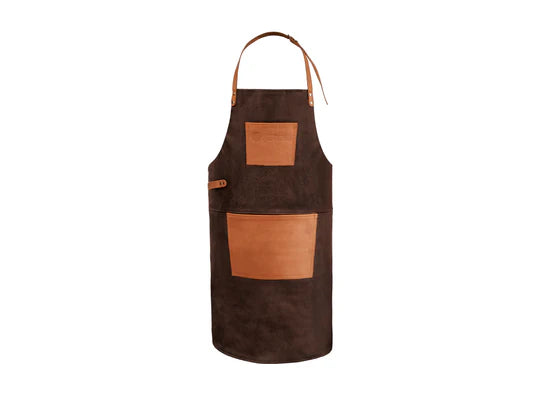 Petromax Buffalo Leather Apron with Neck Strap - Black Box BBQ