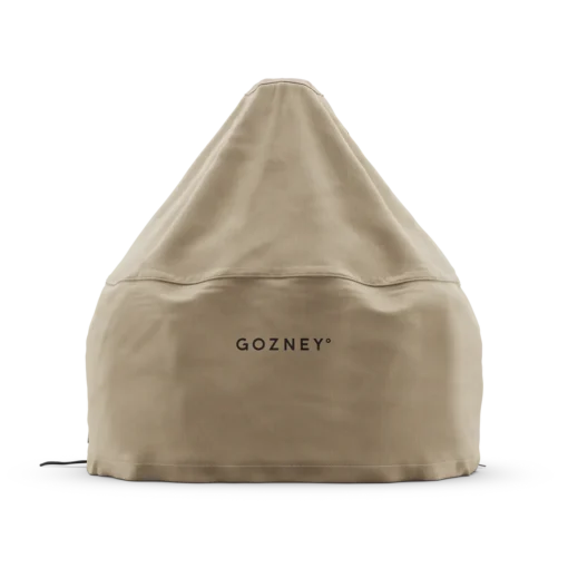 Gozney Dome Gen 2 pizza oven cover in natural finish on white background 