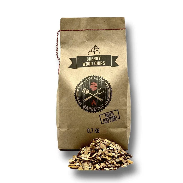 Globaltic Cherry Wood Smoking Chips - 0.7KG - Black Box BBQ