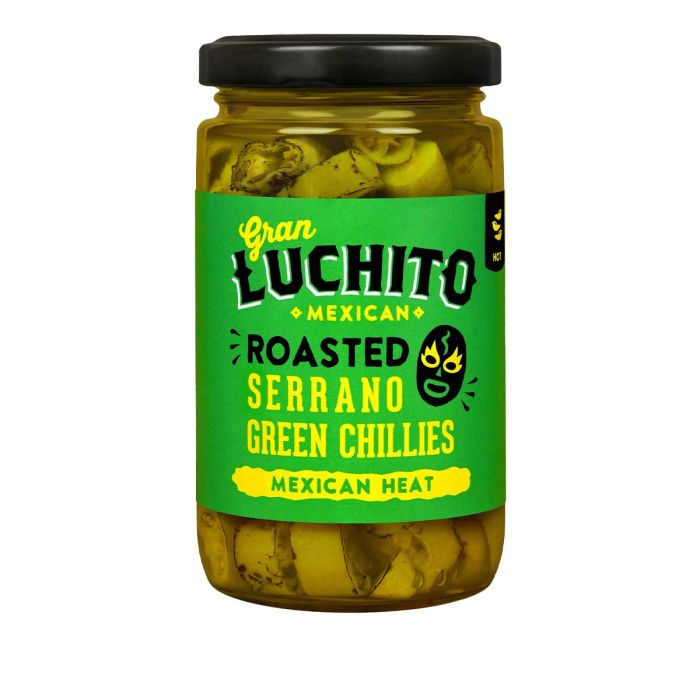 Gran Luchito - Mexican Roasted Serrano Chillies - 215g - Black Box BBQ