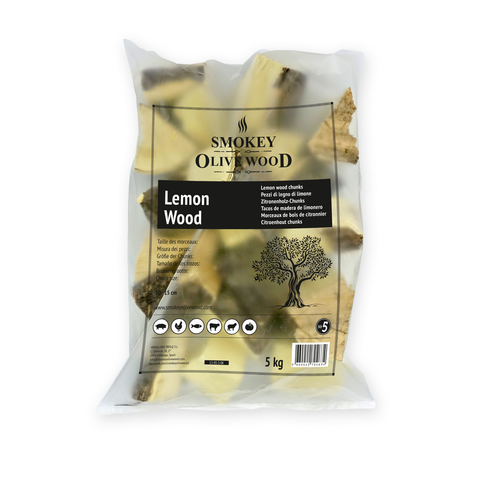 Smokey Olive Wood Lemon Wood Chunks - Black Box BBQ