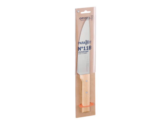 Opinel Parallèle No.118 Chef's Knife - Black Box BBQ