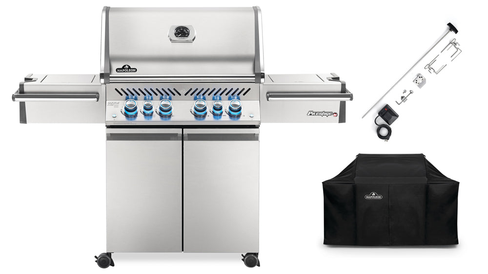 Napoleon Prestige PRO500 Gas BBQ + Free Rotisserie & Cover - Black Box BBQ