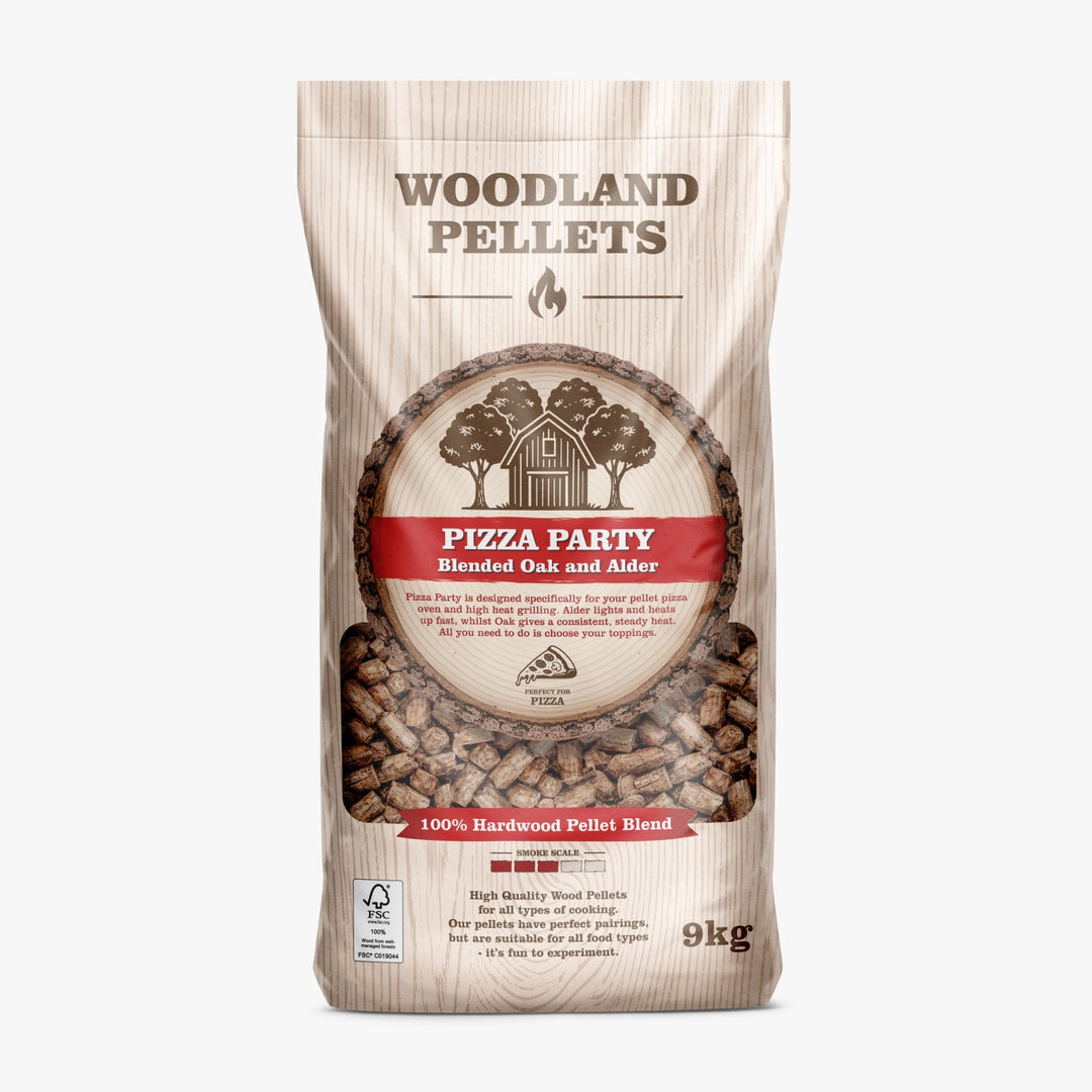 Woodland Pellets: Pizza Party Wood Pellets 9KG Bag