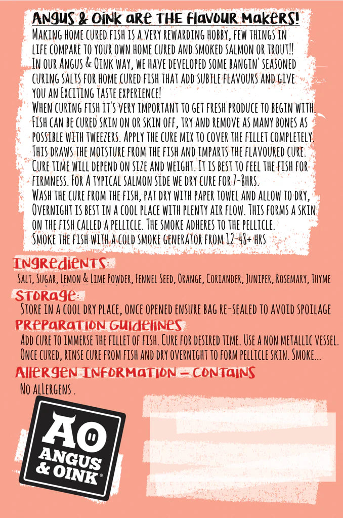 Gin & Tonic Fish Cure - Black Box BBQ