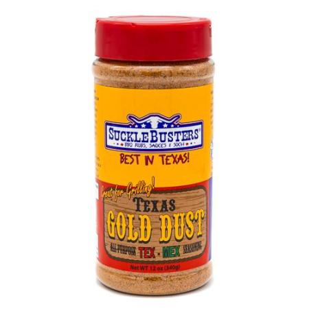 Suckle Busters Texas Gold Dust Seasoning - 340g - Black Box BBQ
