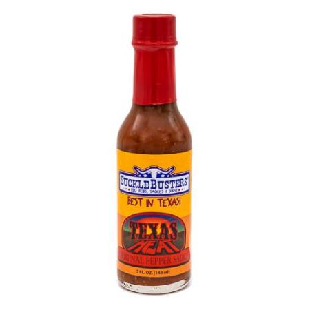 SuckleBusters Texas heat Original Pepper Sauce 148ml (5fl oz) - Black Box BBQ