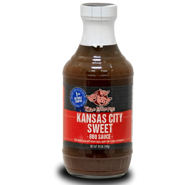 Three Little Pigs Kansas City Sweet BBQ Sauce - 541g (19.1oz)