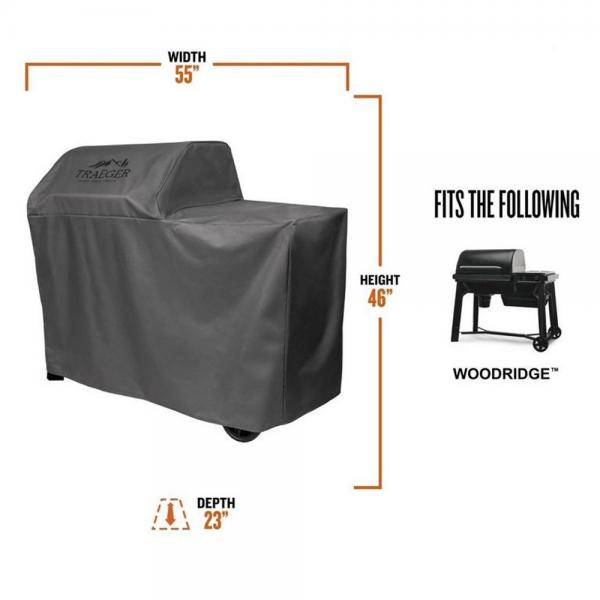 Traeger Woodridge Full Length Grill Cover - Black Box BBQ
