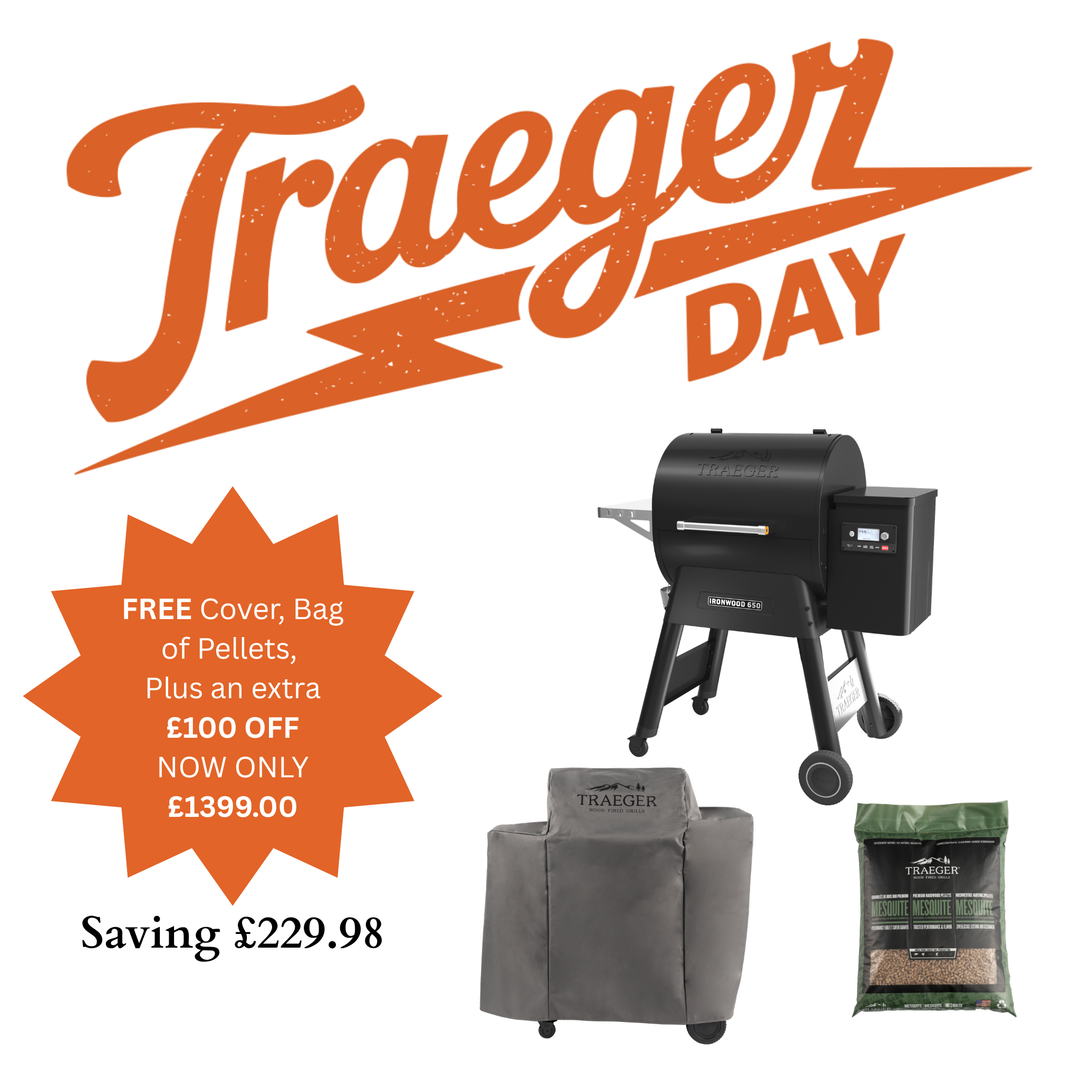 Traeger Ironwood 650 With D2 WiFIRE Controller - Plus Free Cover & Bag of Pellets - Black Box BBQ