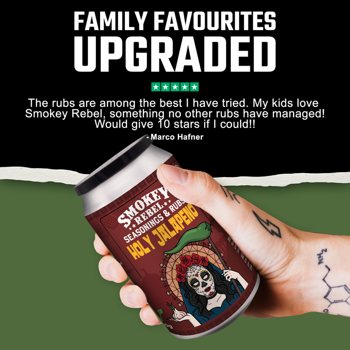 Holy Jalapeno Fajita Seasoning: Mini - 80g - Black Box BBQ