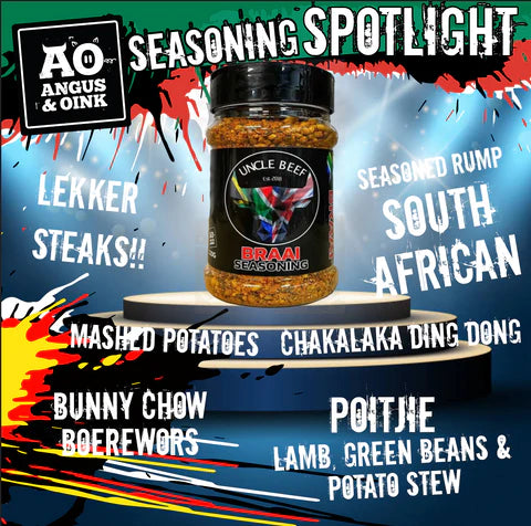 A&O X Uncle Beef Braai Seasoning - Black Box BBQ